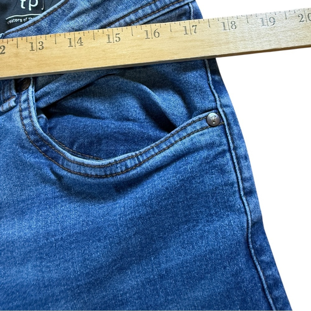 The Perfect Jean NYC Slim Thick Jeans Mens 34x34 Blue Skinny Stretch Denim TPJ - Picture 7 of 9